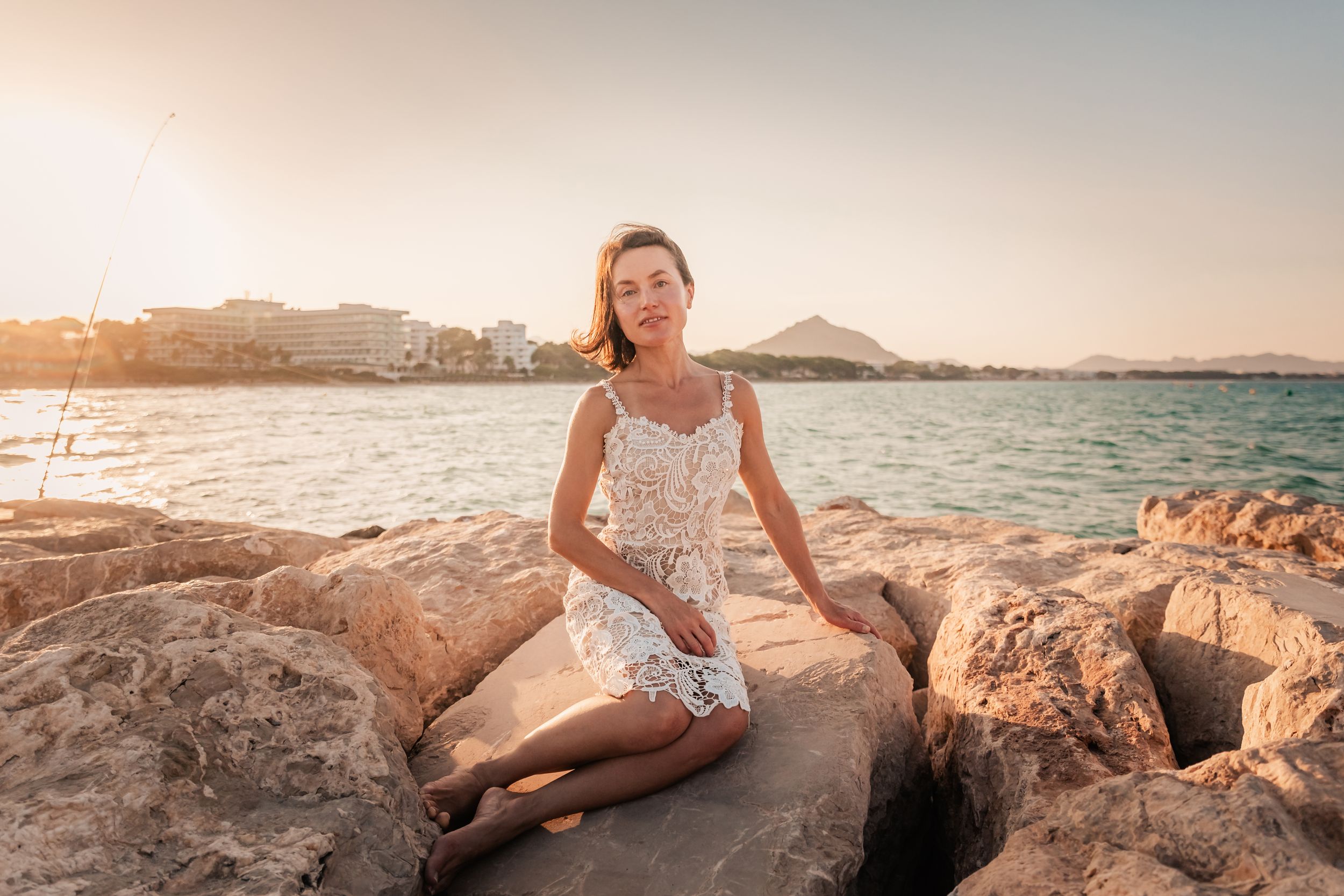 personal branding photoshoot fot natural cosmetics brand Playa de Muro.