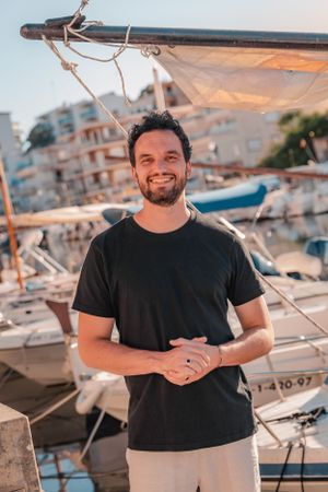 Close-up branding photography session shoot at marina Porto Cristo Mallorca