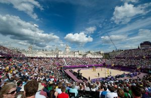 LOCOG, London 2012 Olympics, Horse Guards, Volleyball.