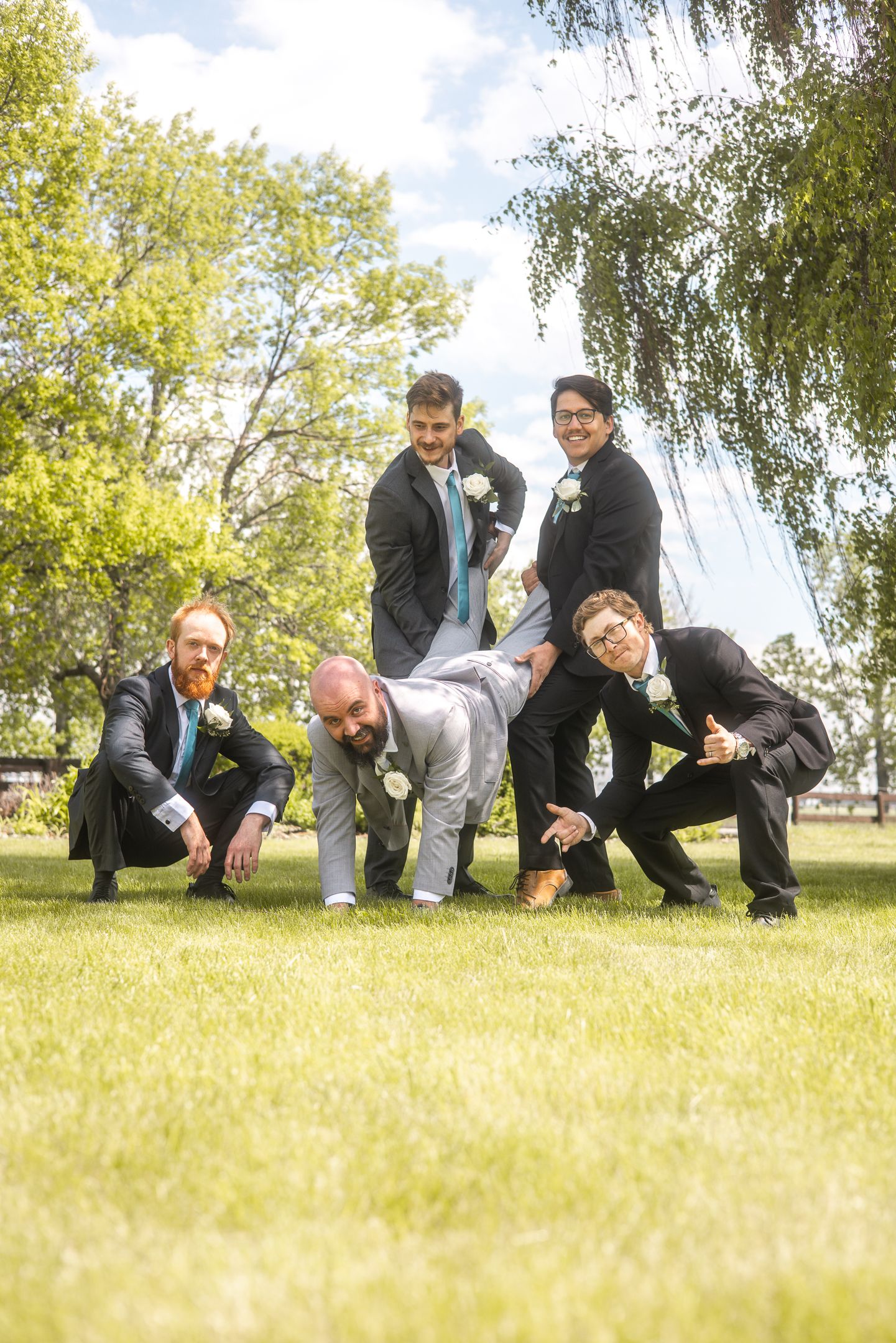 VNDRDOG Media Sarah and Kyle Groomsmen Lethbridge Wedding Photoshoot