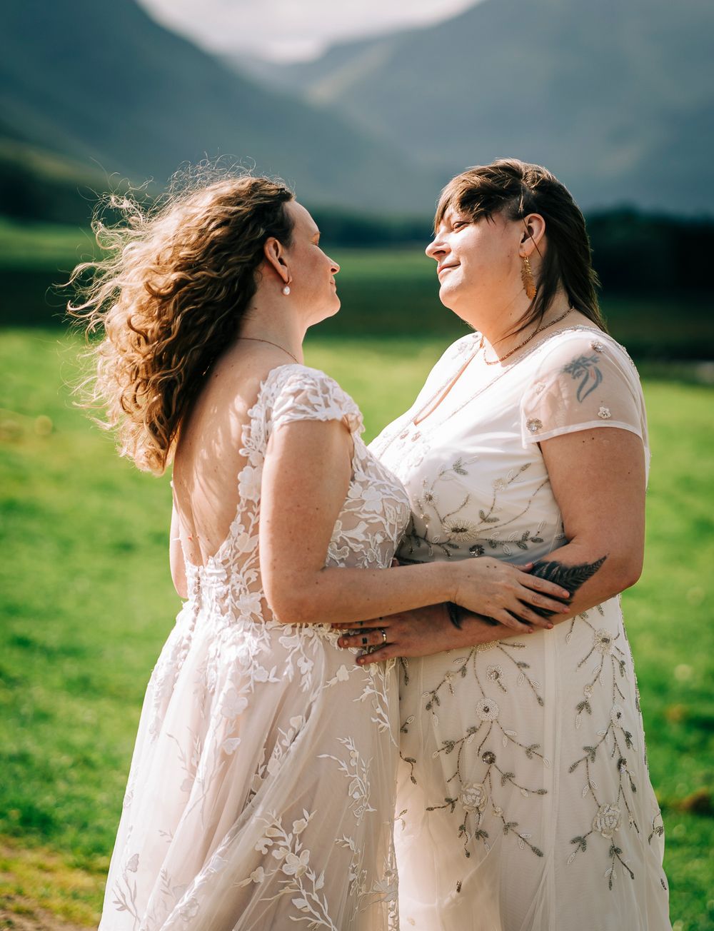 Lesbian wedding at Glen Clova Hotel Cairngorms