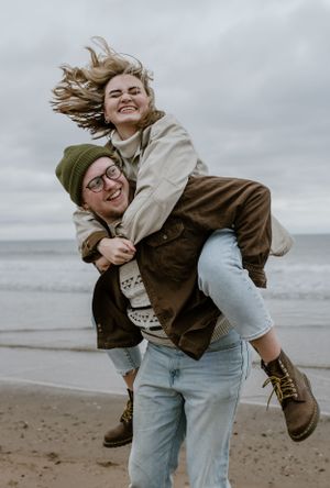 Beach engagement session, Conrad's Beach, Halifax Nova Scotia - Nova Scotia + Ontario Wedding Photographer