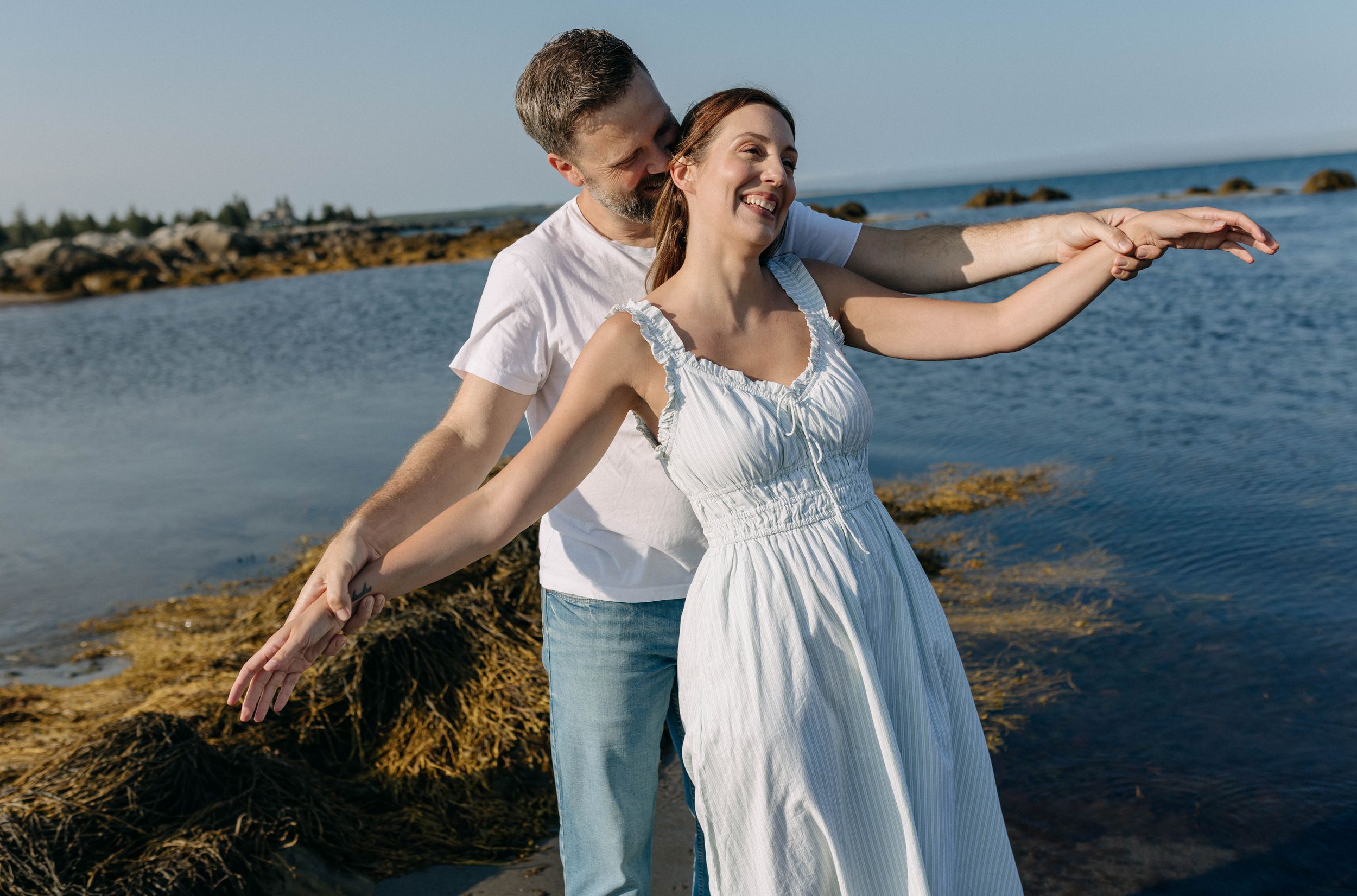 Sunset engagement session, Green Bay Beach, South Shore Nova Scotia, Halifax Photographer,  Prince Edward County Photographer
