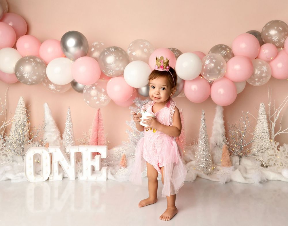 NH Milestone Photographer Cake Smash New Hampshire onederland winter