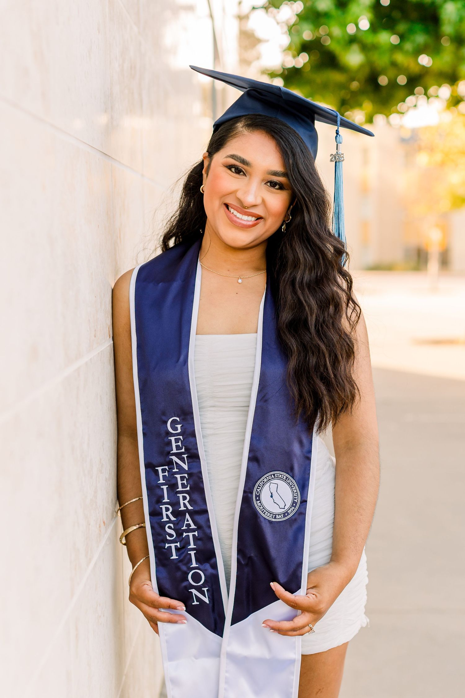 Masters Graduation photos at Filoli Gardens in Woodside, CA. Bay Area Graduation photographer.