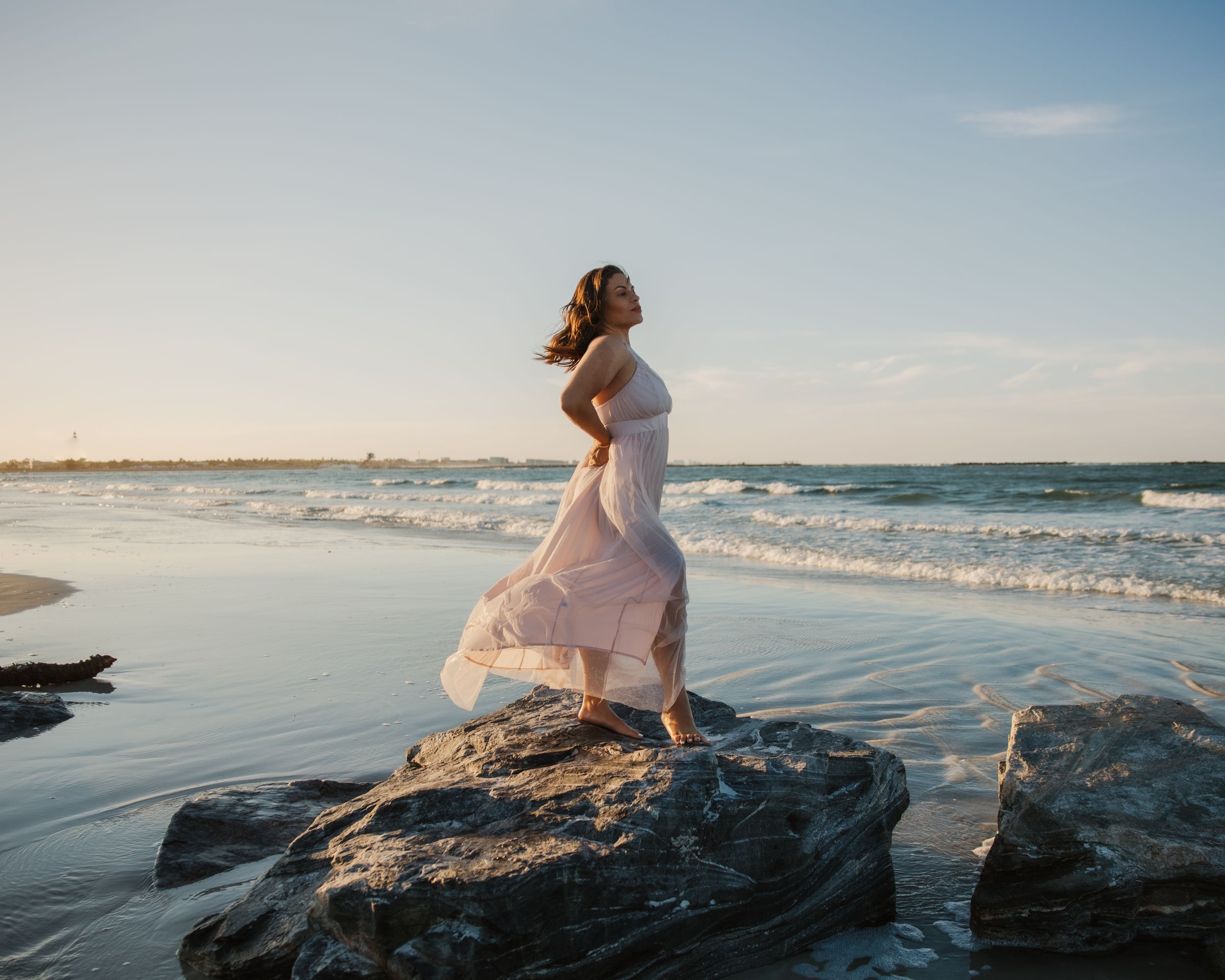 beach portrait dress Sloane Dress White Magnolia Eyelet | Tennis Dress main image 1