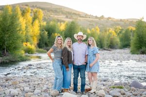 Best Victory Ranch, Utah family photographer. Pictures with the Provo River and mountains.