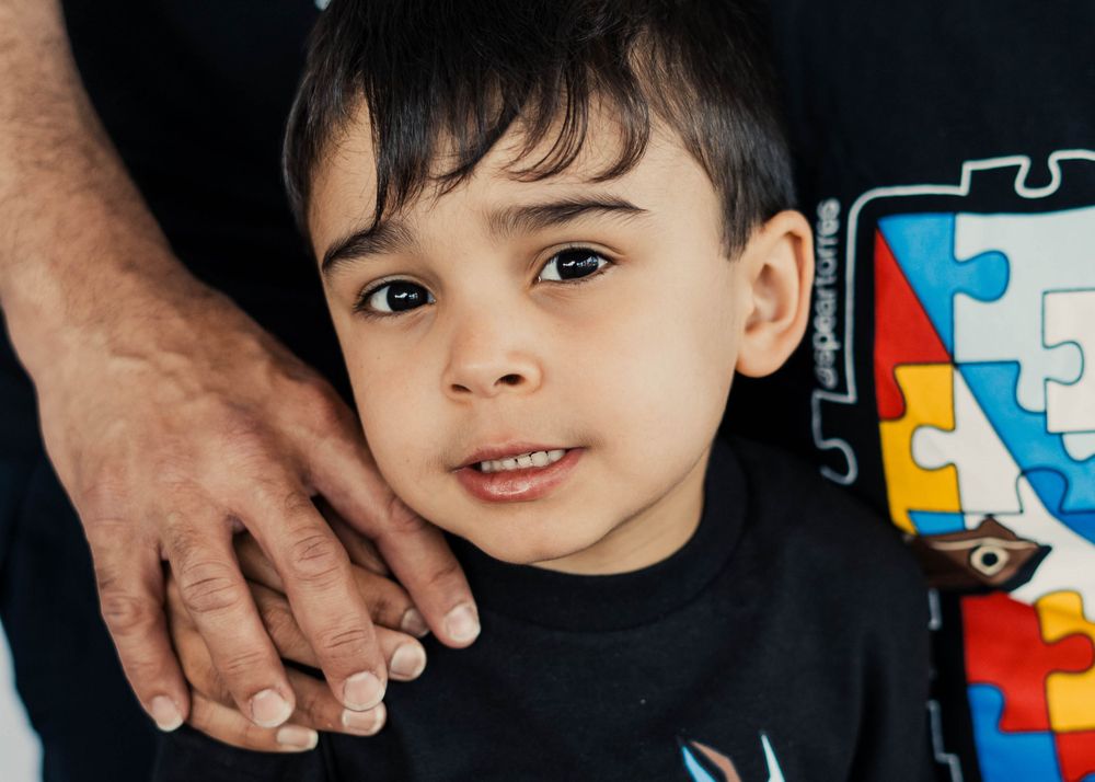 Beautiful Montessori portrait with natural window light autism