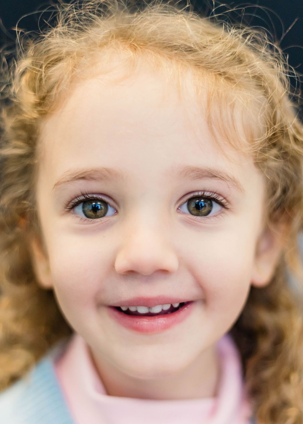 Fine art style headshot for school yearbook photo