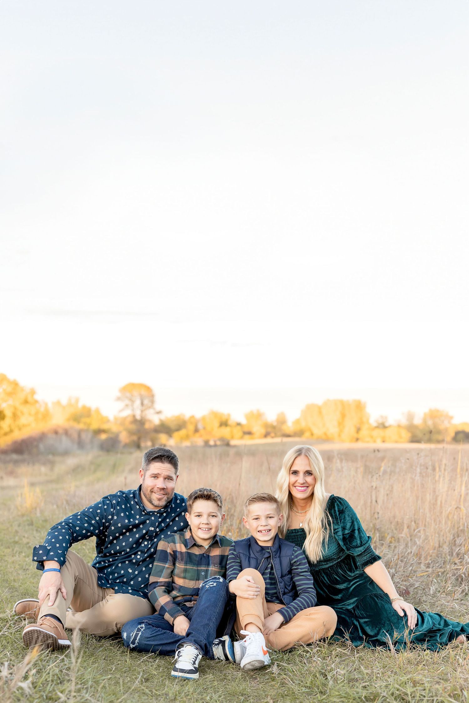 Clear Lake Iowa fall family photography session.