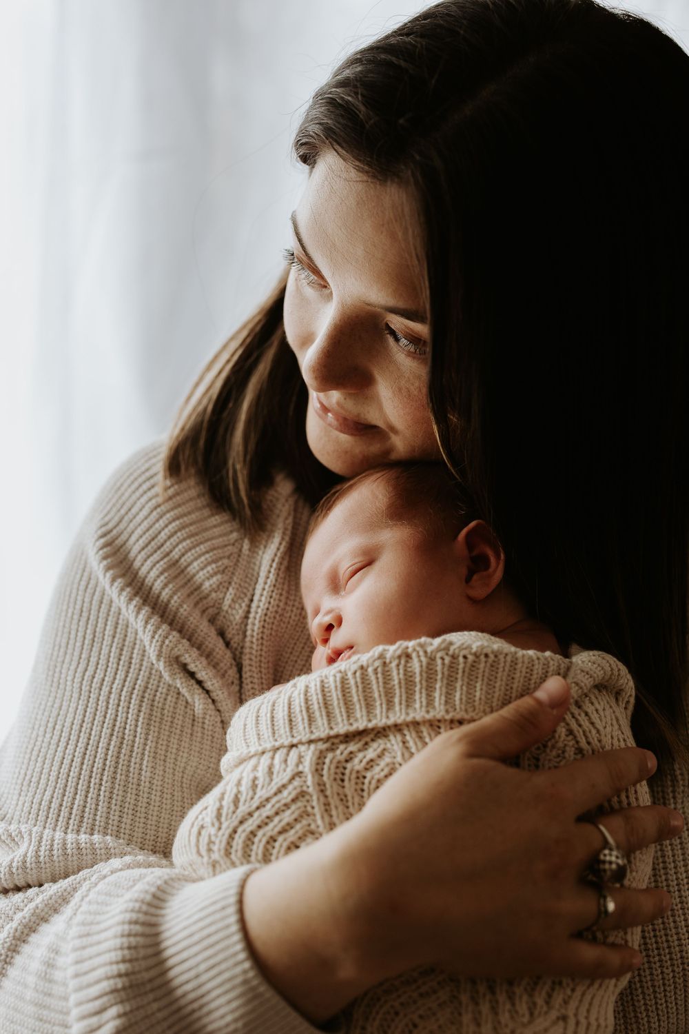 In home newborn photography session in Dunedin
