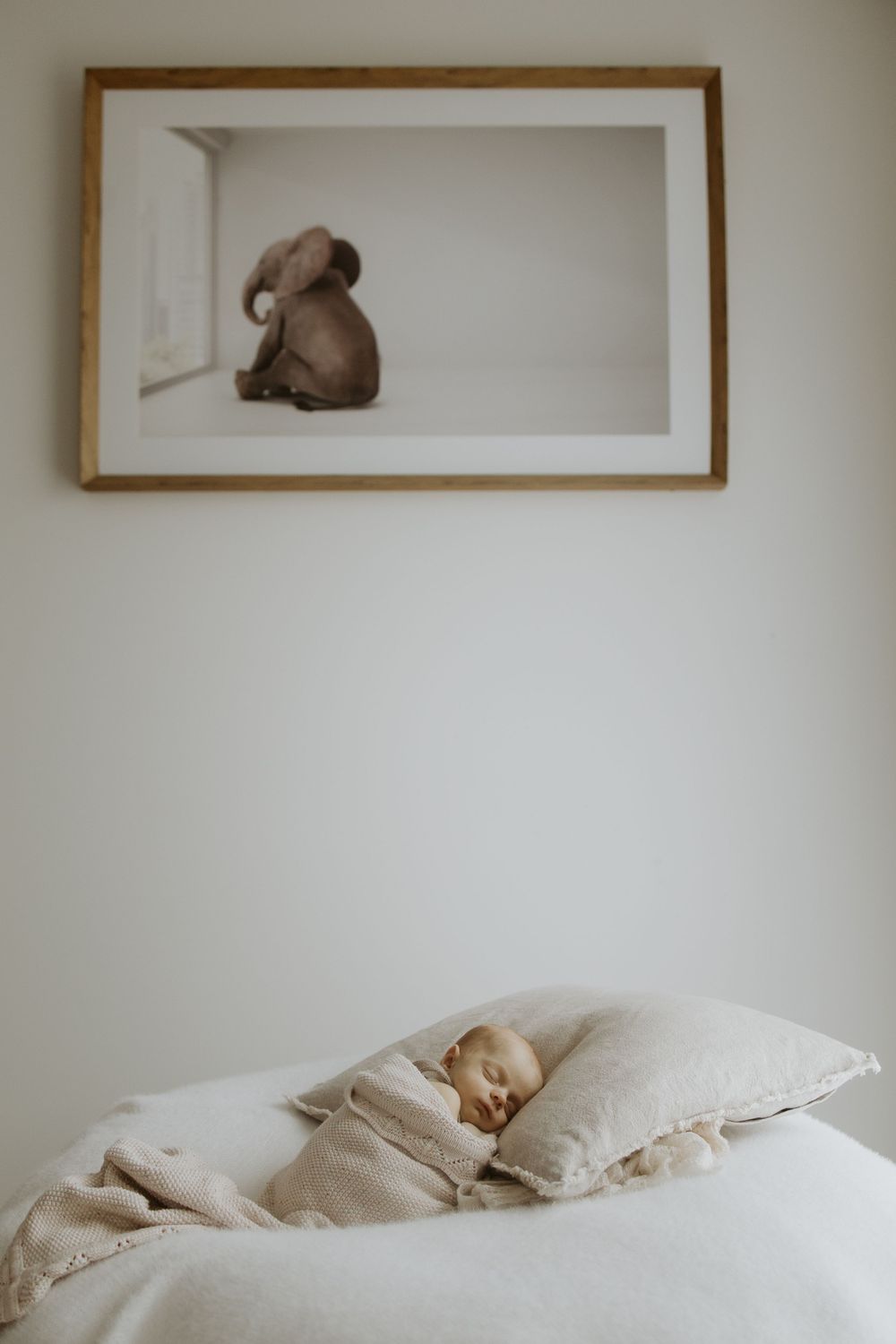 In home newborn photography session