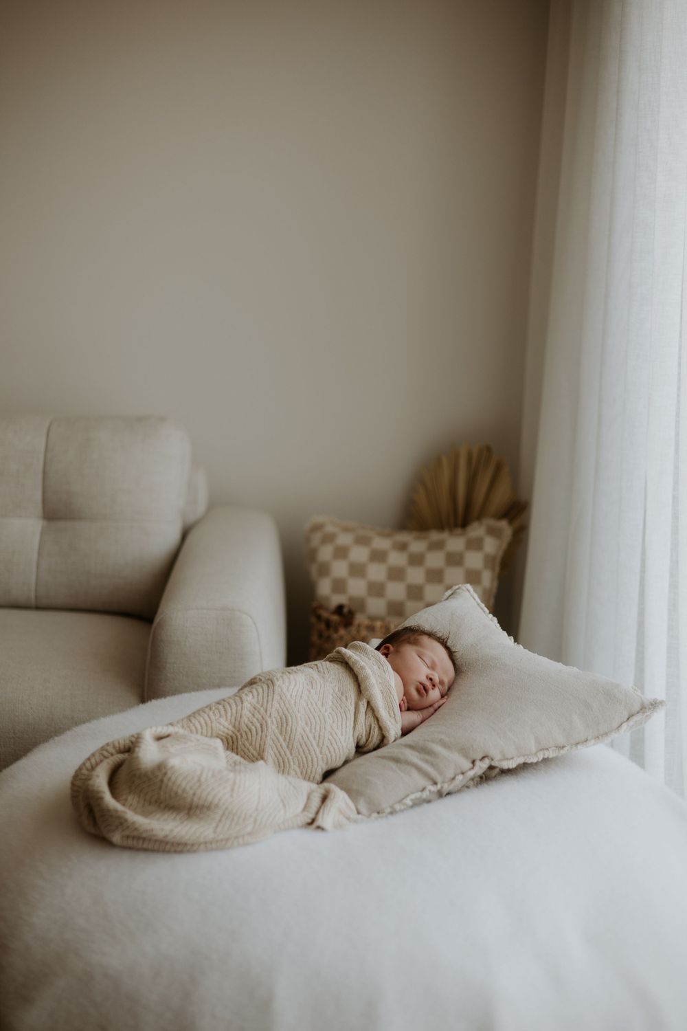 In home newborn photography session in Dunedin