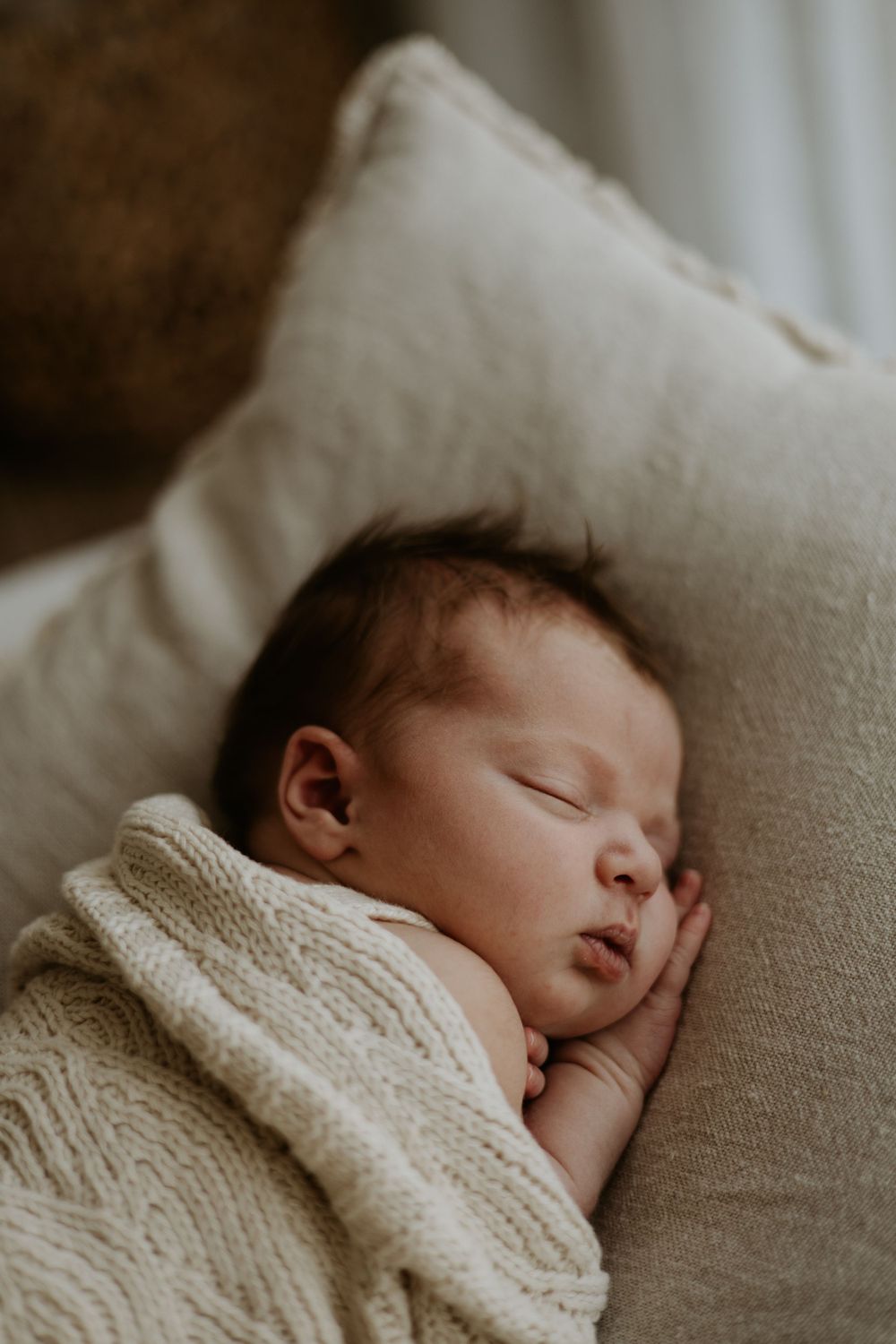In home newborn photography session in Dunedin
