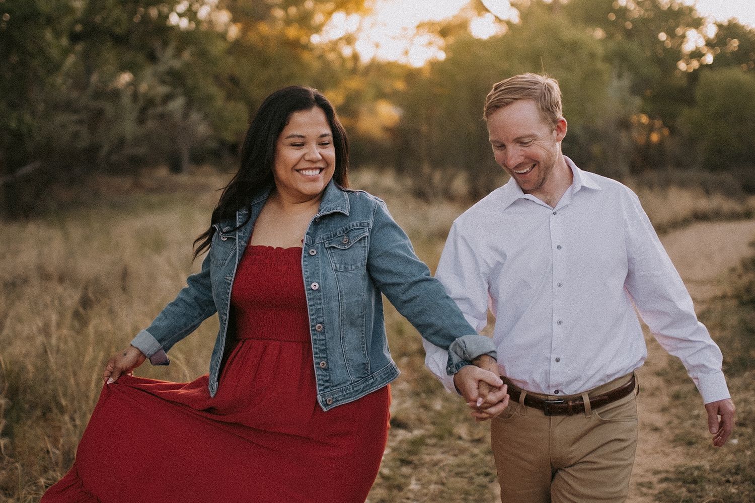 Albuquerque sunset engagement session. Inclusive wedding photographer New Mexico. LGBT elopement photographer Albuquerque. ABQ couples photo