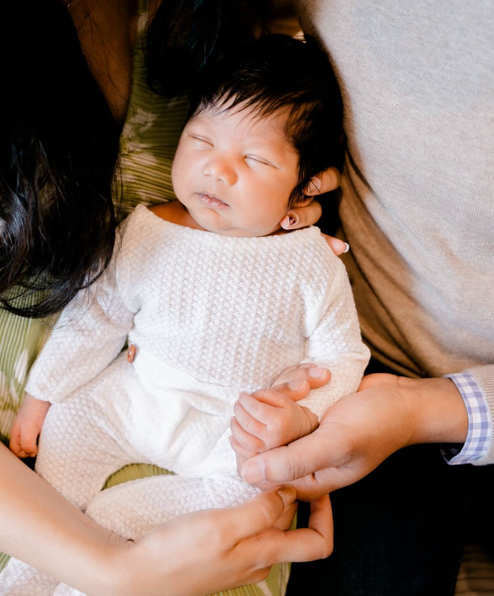 At-home newborn session in Livermore with Bay Area lifestyle photographer