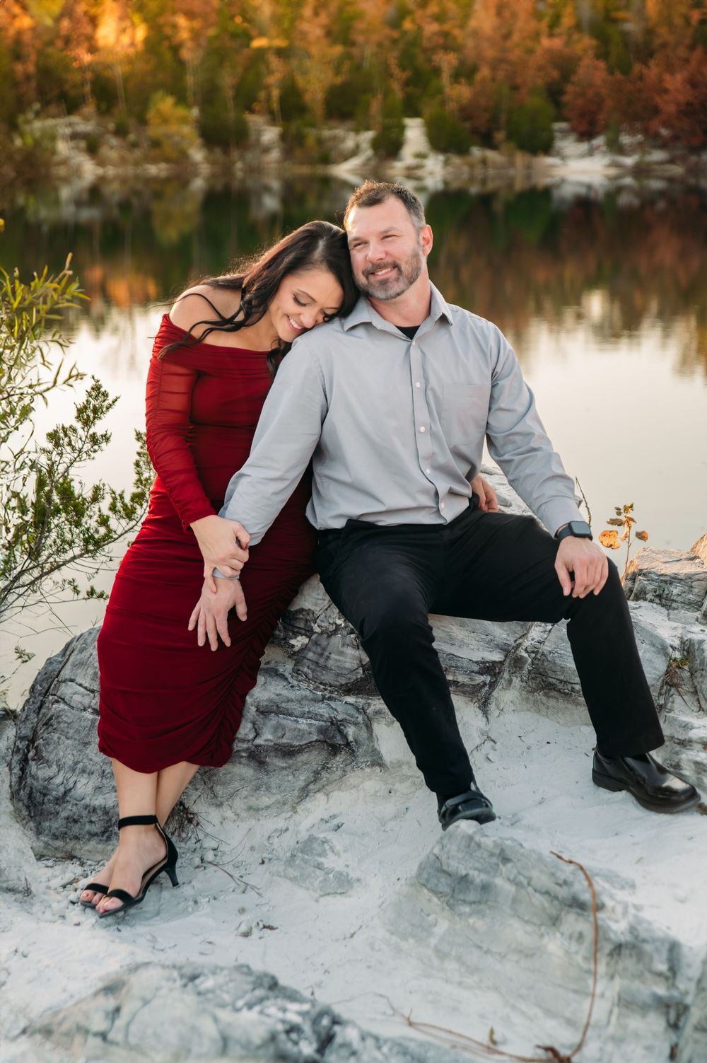 St. Louis Family Photographer Ashley Dawn Photography Klondike Park Defiance MO  Photographer Engagement Session Couples Photos