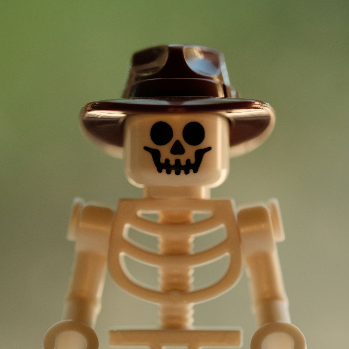 Lego Skeleton Figure with cowboy hat