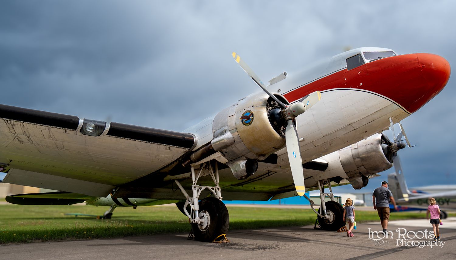 Plane Savers, Buffalo Airways, Douglas DC-3 at Props n Piston's Car show Red Deer Airport.