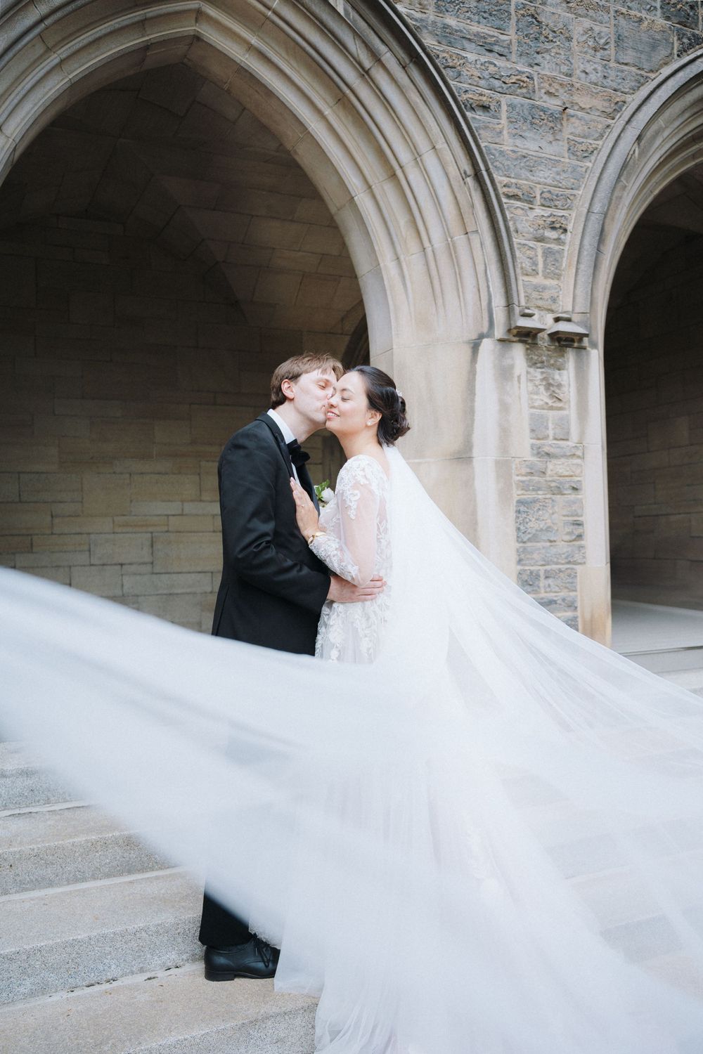 Private vows at Hart House during a Toronto wedding, photographed with timeless style.