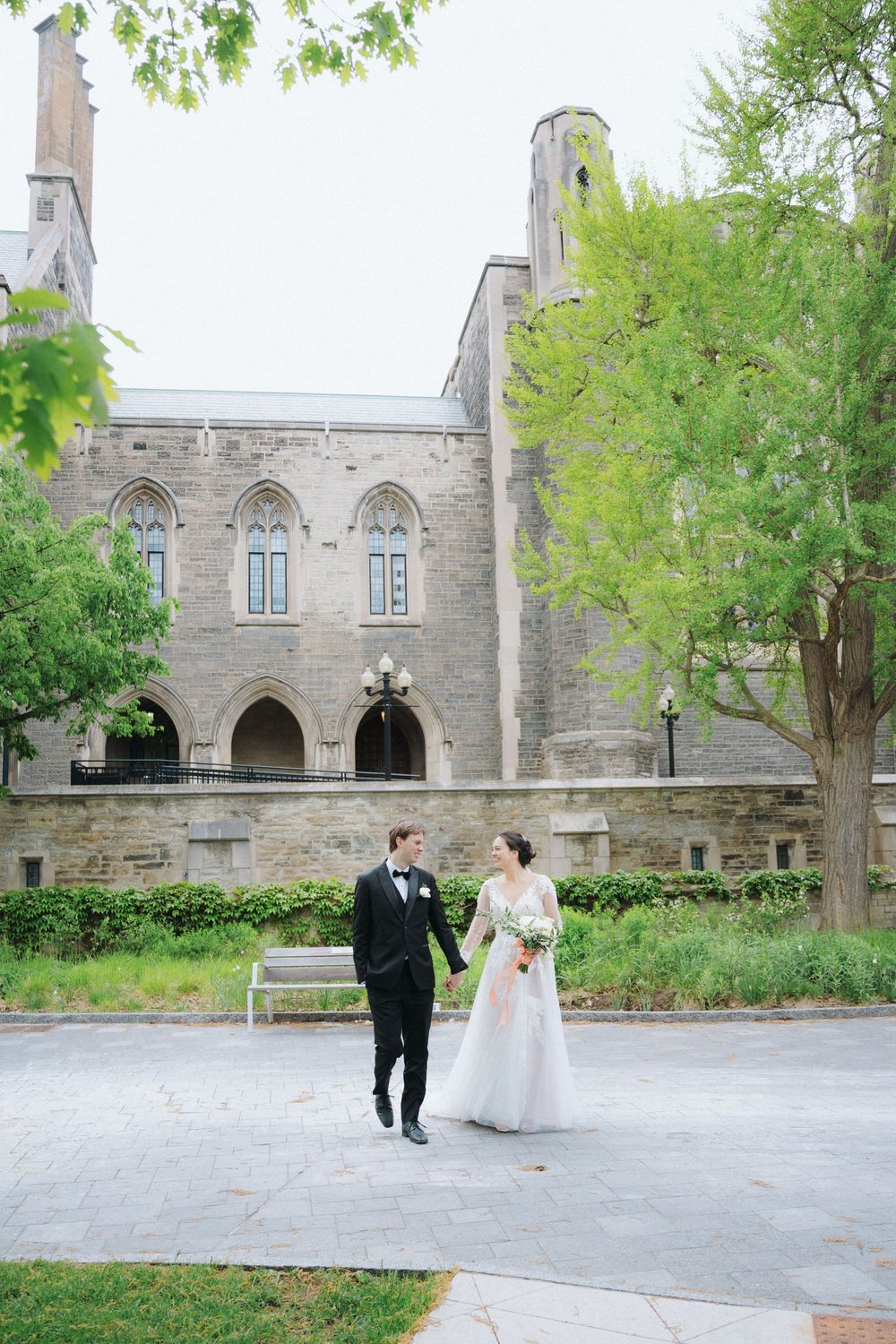 Private vows at Hart House during a Toronto wedding, photographed with timeless style.