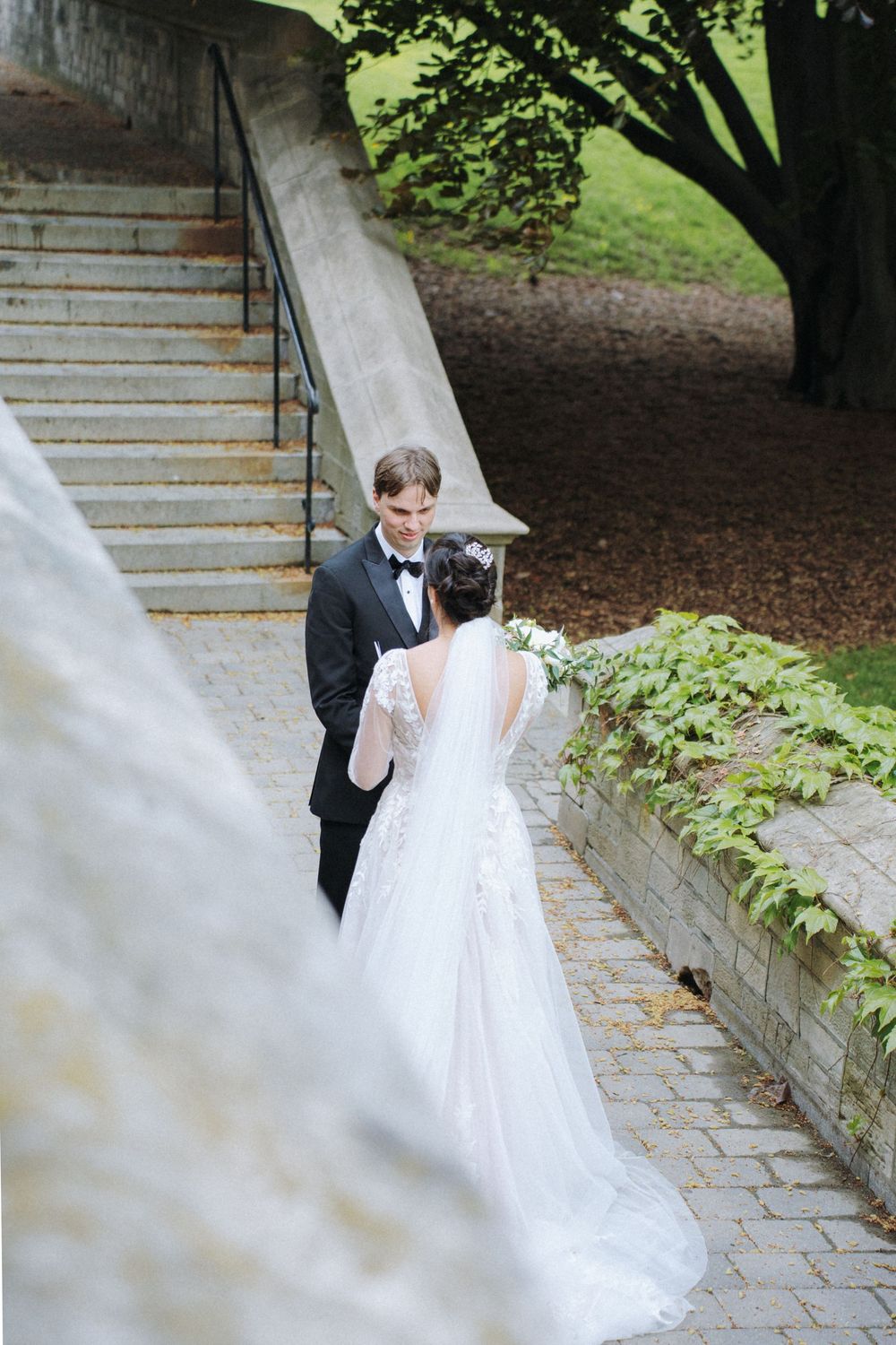 Private vows at Hart House during a Toronto wedding, photographed with timeless style.