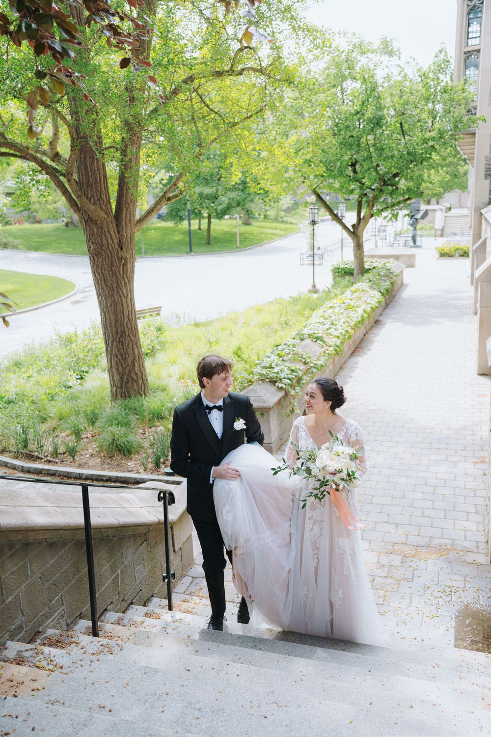Private vows at Hart House during a Toronto wedding, photographed with timeless style.