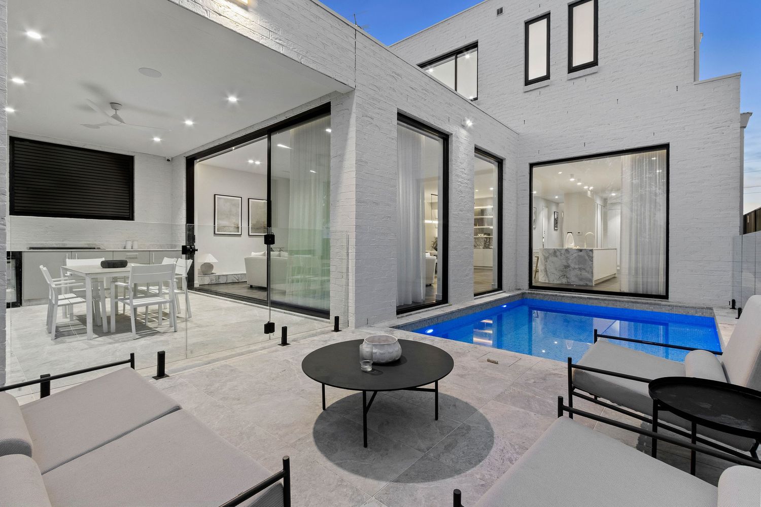 Real estate photography of a Sydney resort style swimming pool