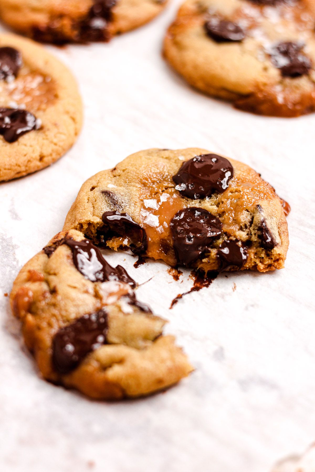 caramel chocolate chip cookies