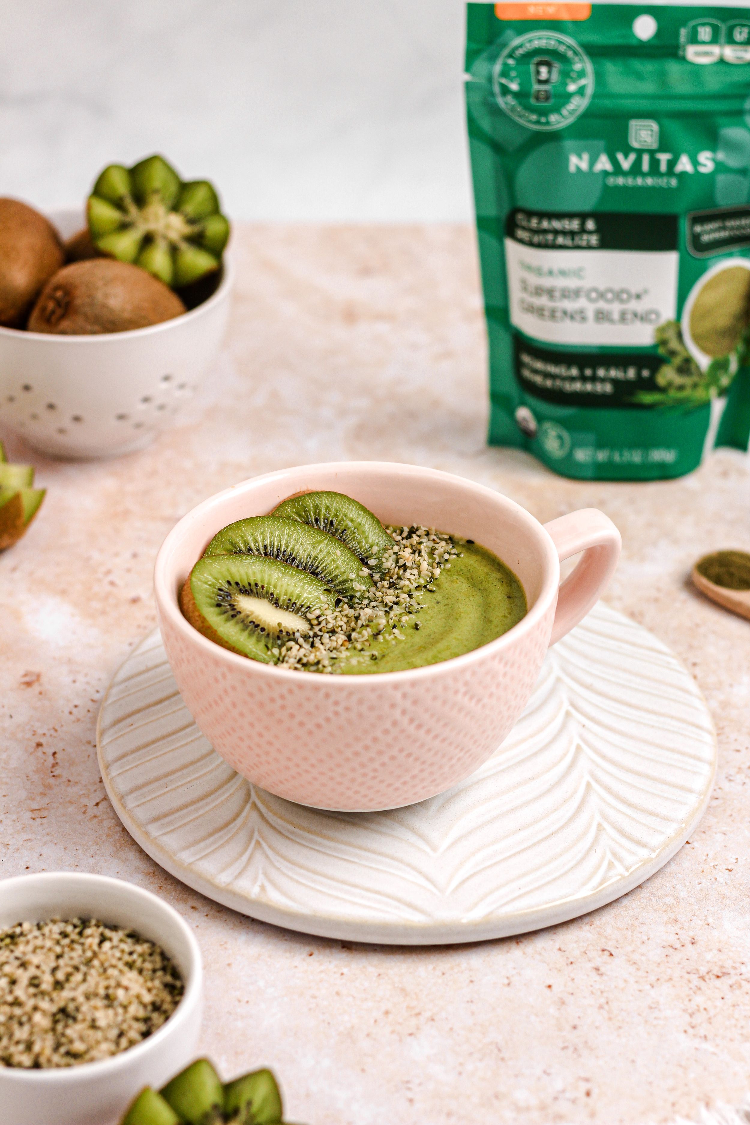 green smoothie bowl