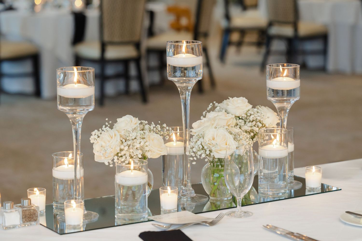 Wedding reception at BallenIsles Country Club in Palm Beach, Florida during a wedding photographed by Tom Forrest of Ohio.