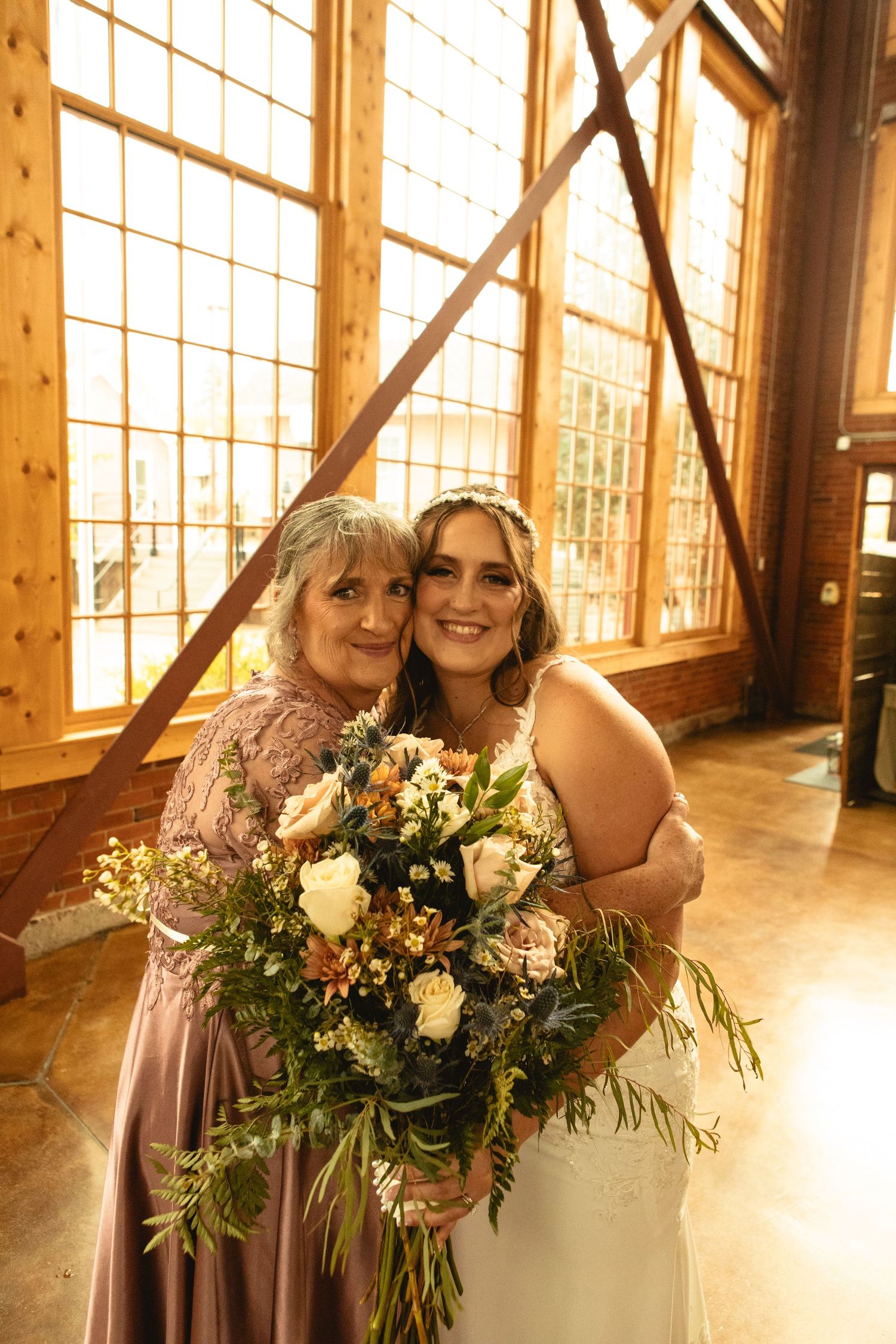 Mom and daughter photo after wedding