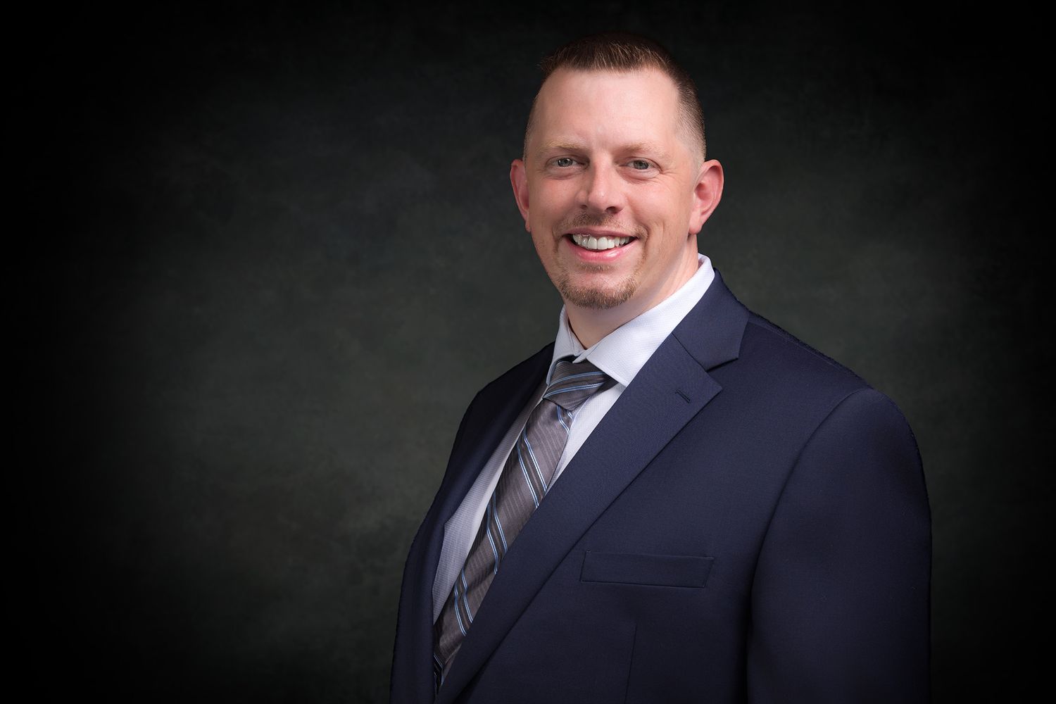 Professional headshot of Bethlehem PA realtor done at my home studio