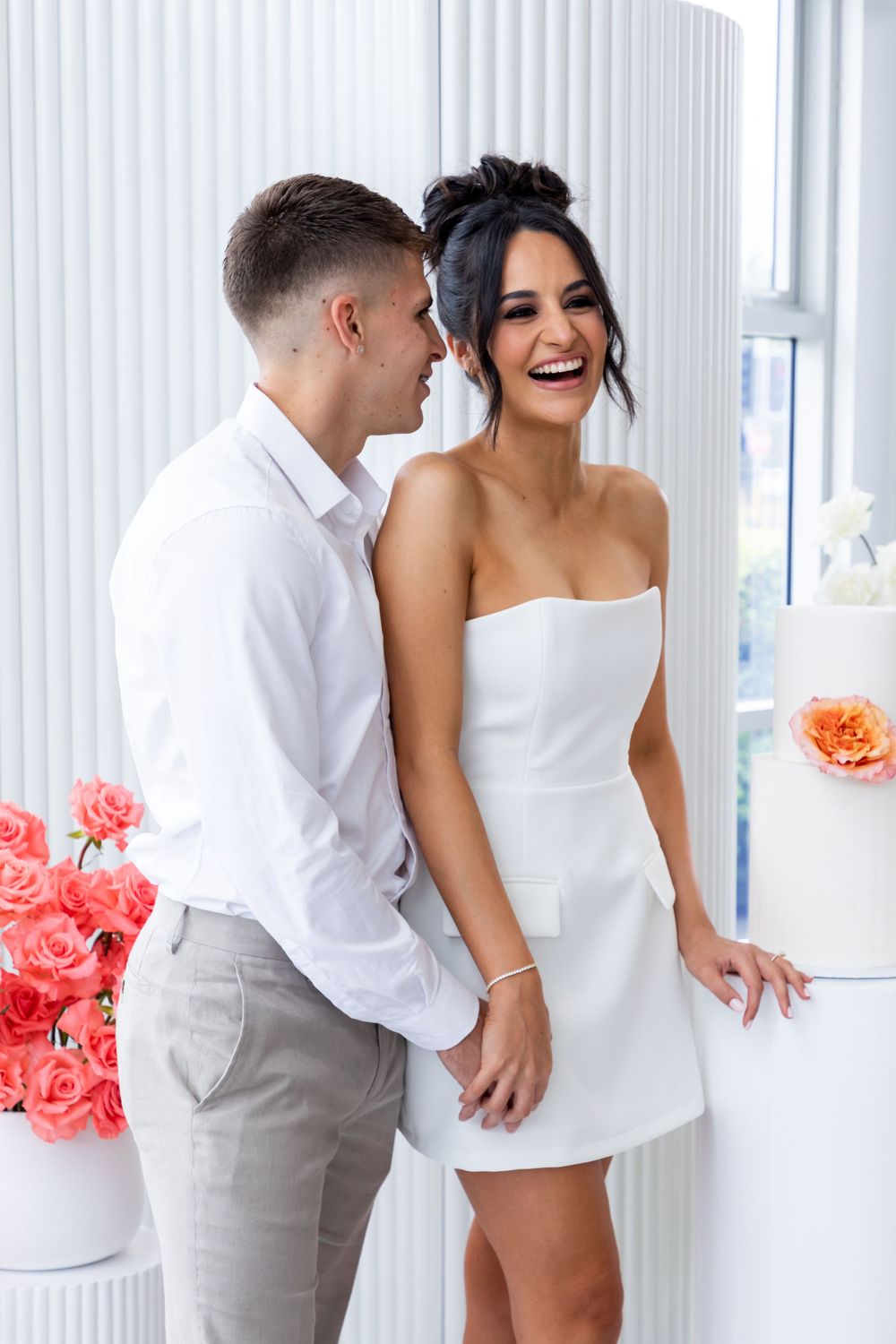 Engagement photography, engagement cake, guests engagement food and soon to be bride and groom