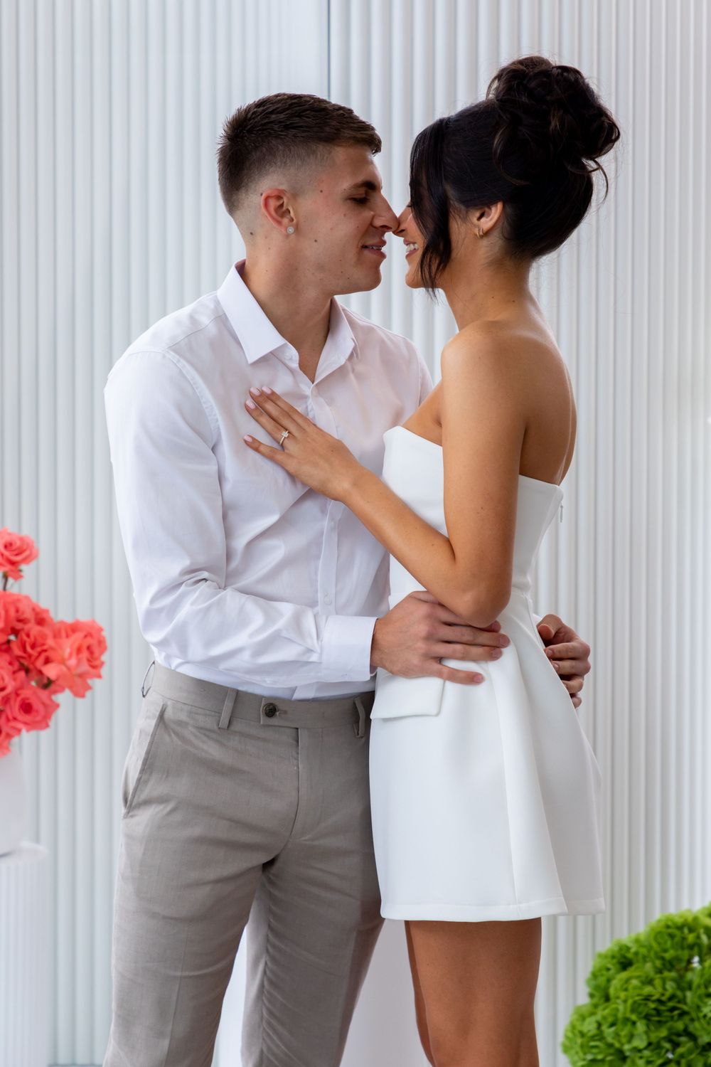 Engagement photography, engagement cake, guests engagement food and soon to be bride and groom