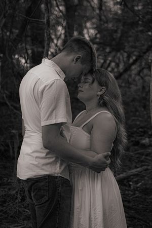 Couple's engagement portrait.