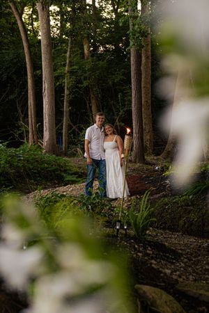 Couple's engagement portrait.