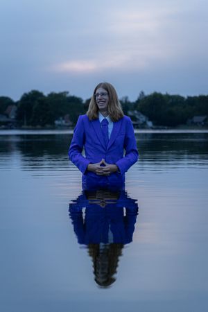 Untraditonal/Unique senior portrait.