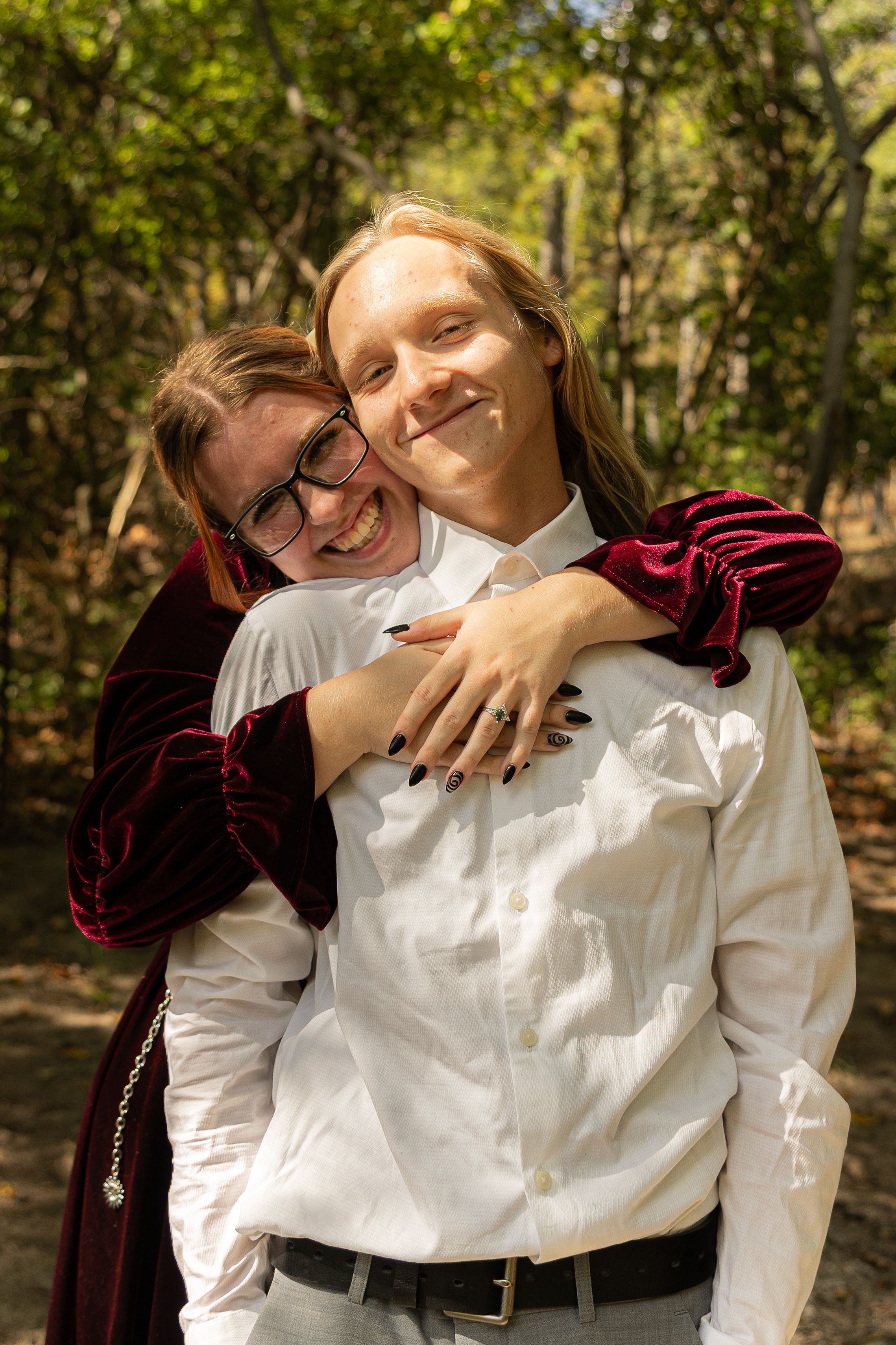 Couple's engagement portrait.