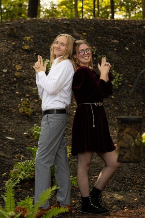 Couple's engagement portrait.
