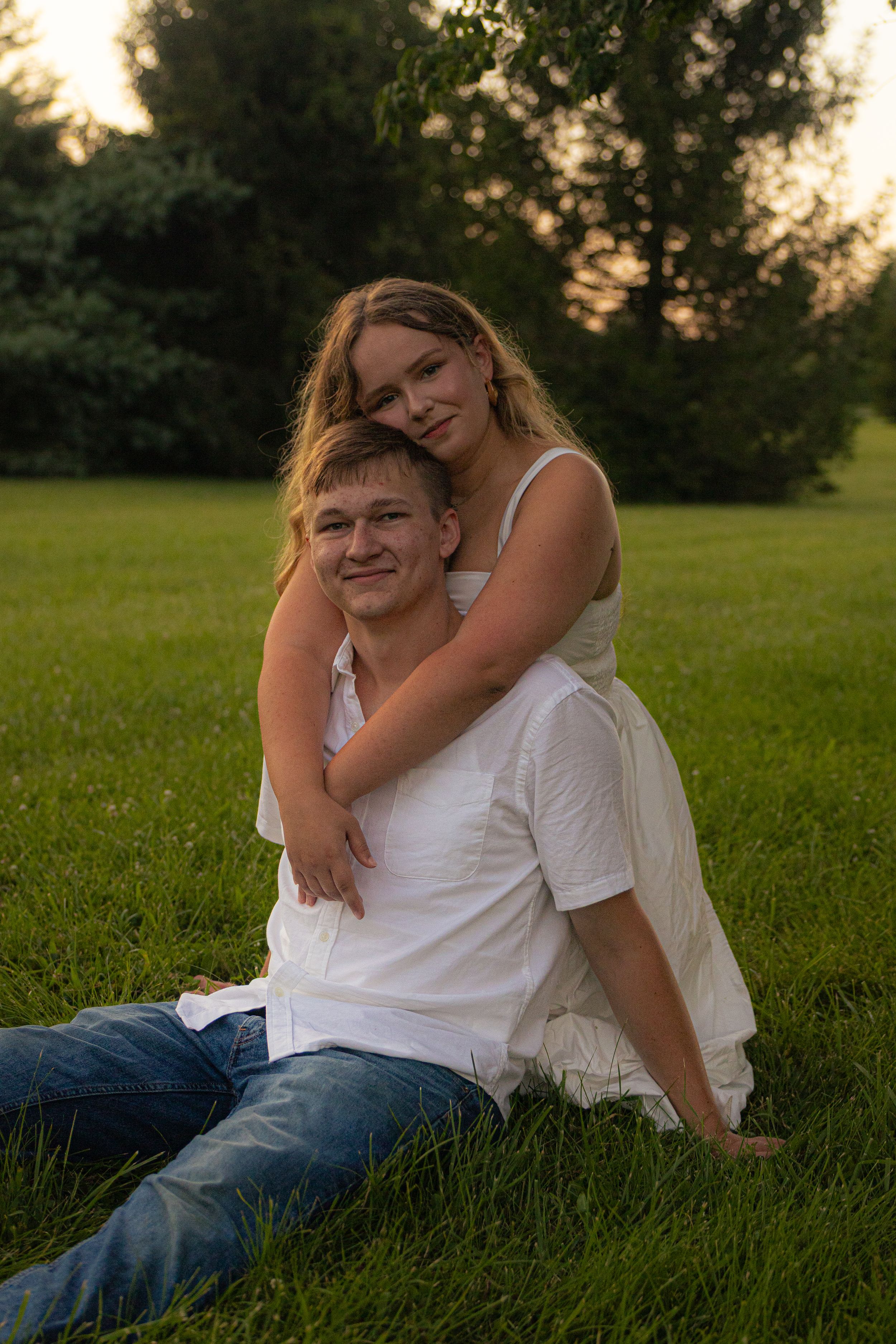 Couple's engagement portrait.