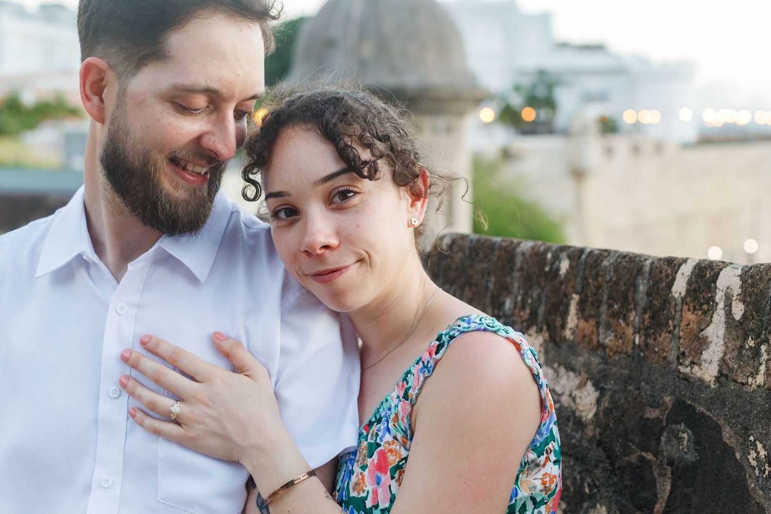Couples portrait. Old San Juan, Puerto Rico.