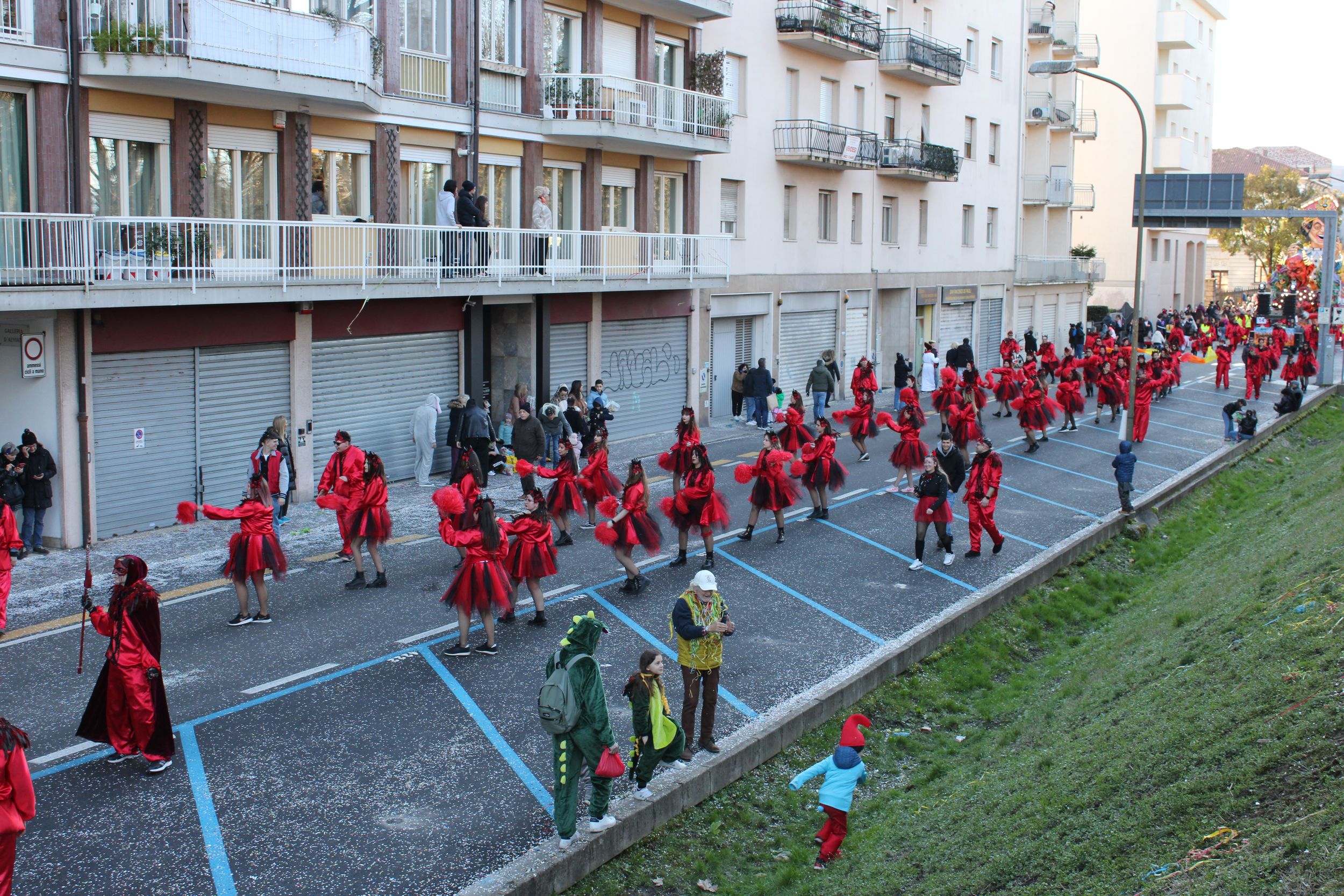 Treviso Carnival Parade 2026. The Friends of Merlengo with the show “Blissfully Damned”.