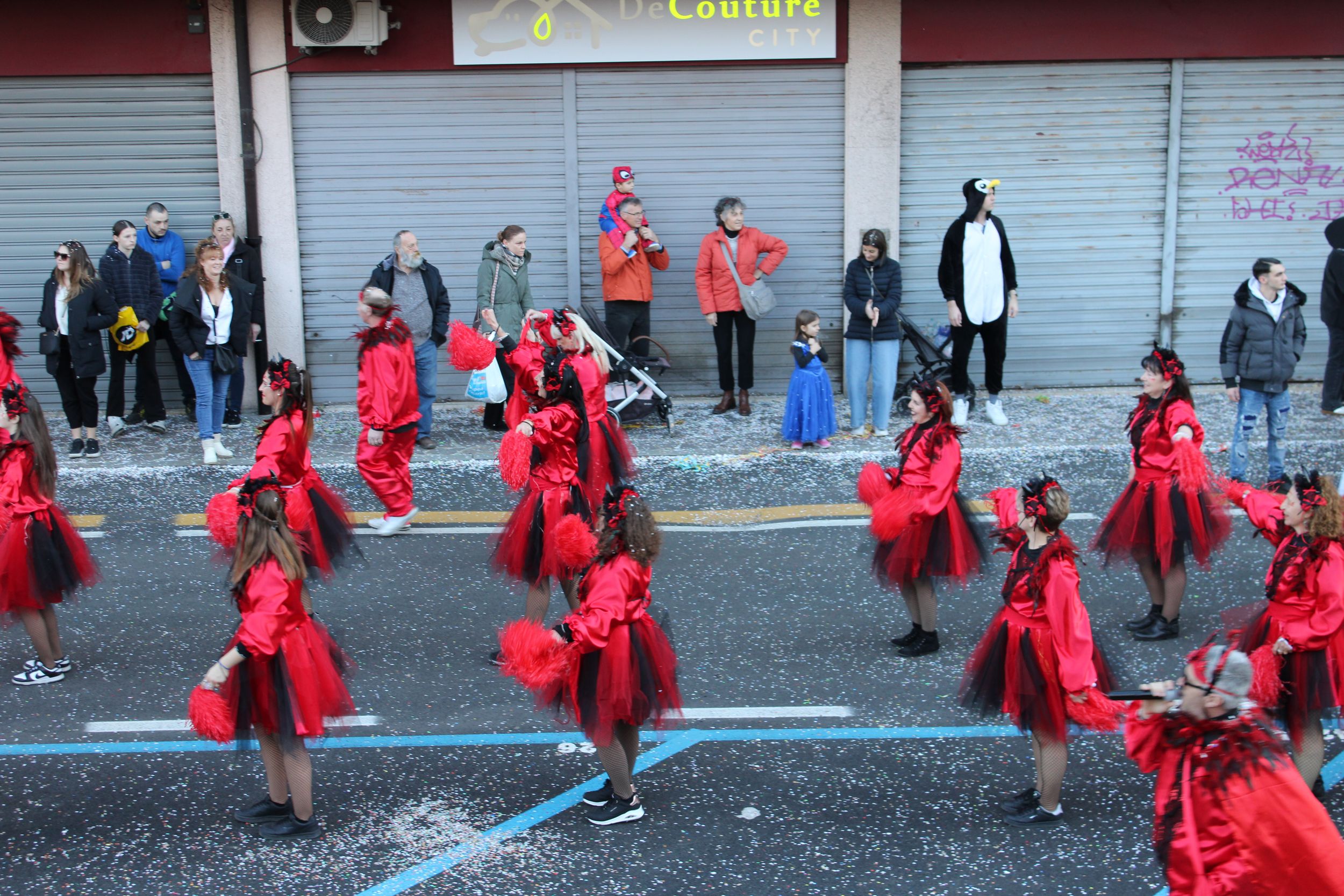 Treviso Carnival Parade 2026. The Friends of Merlengo with the show “Blissfully Damned”.