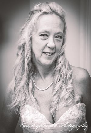 A collection of black and white portrait photographs showing elegant styling with pearl accessories.