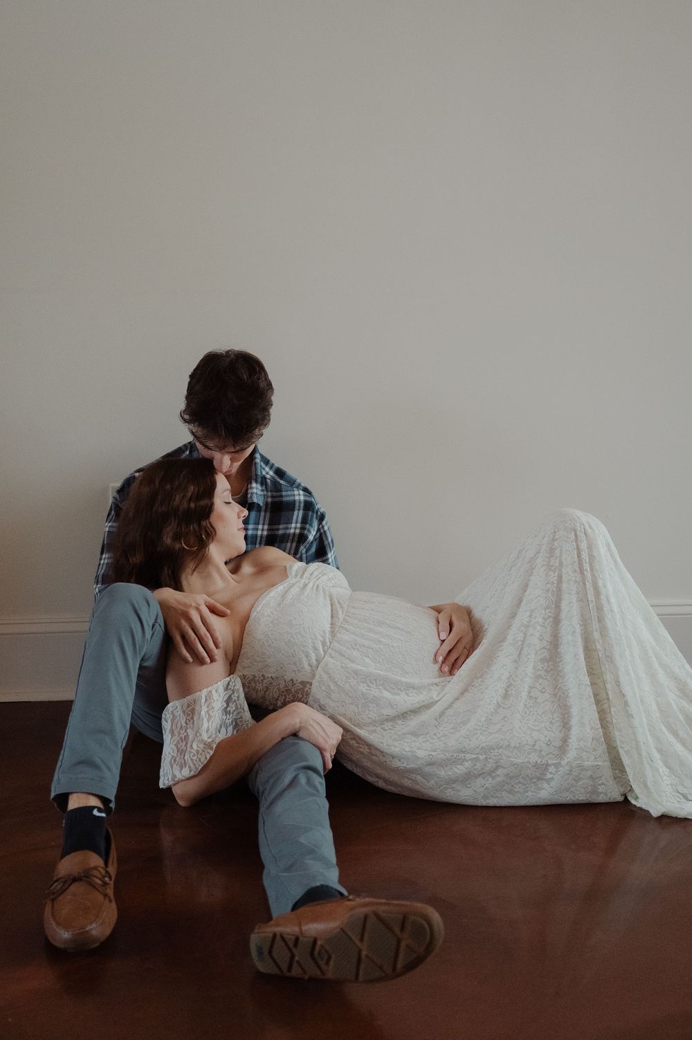 vintage maternity couples photoshoot in Myrtle Beach, SC