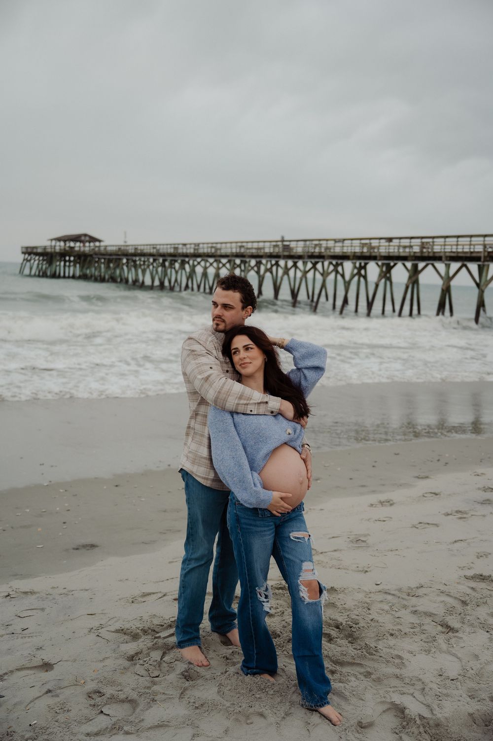 maternity photography on the beach in Myrtle Beach, SC
