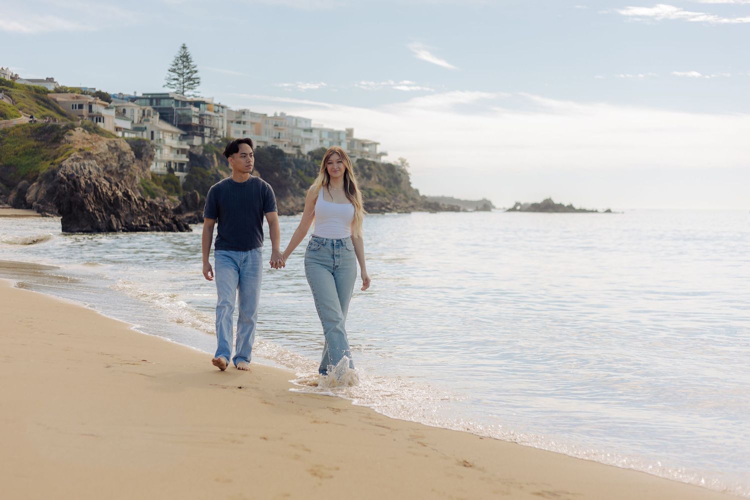 Corona Del Mar- couple session- natural light- engagement session- Orange County Photographer- Ca