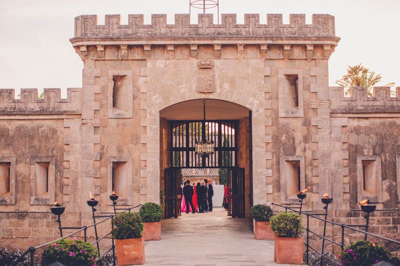 Entrance of Cap Rocat - one of Mallorca’s most iconic wedding venues near Palma