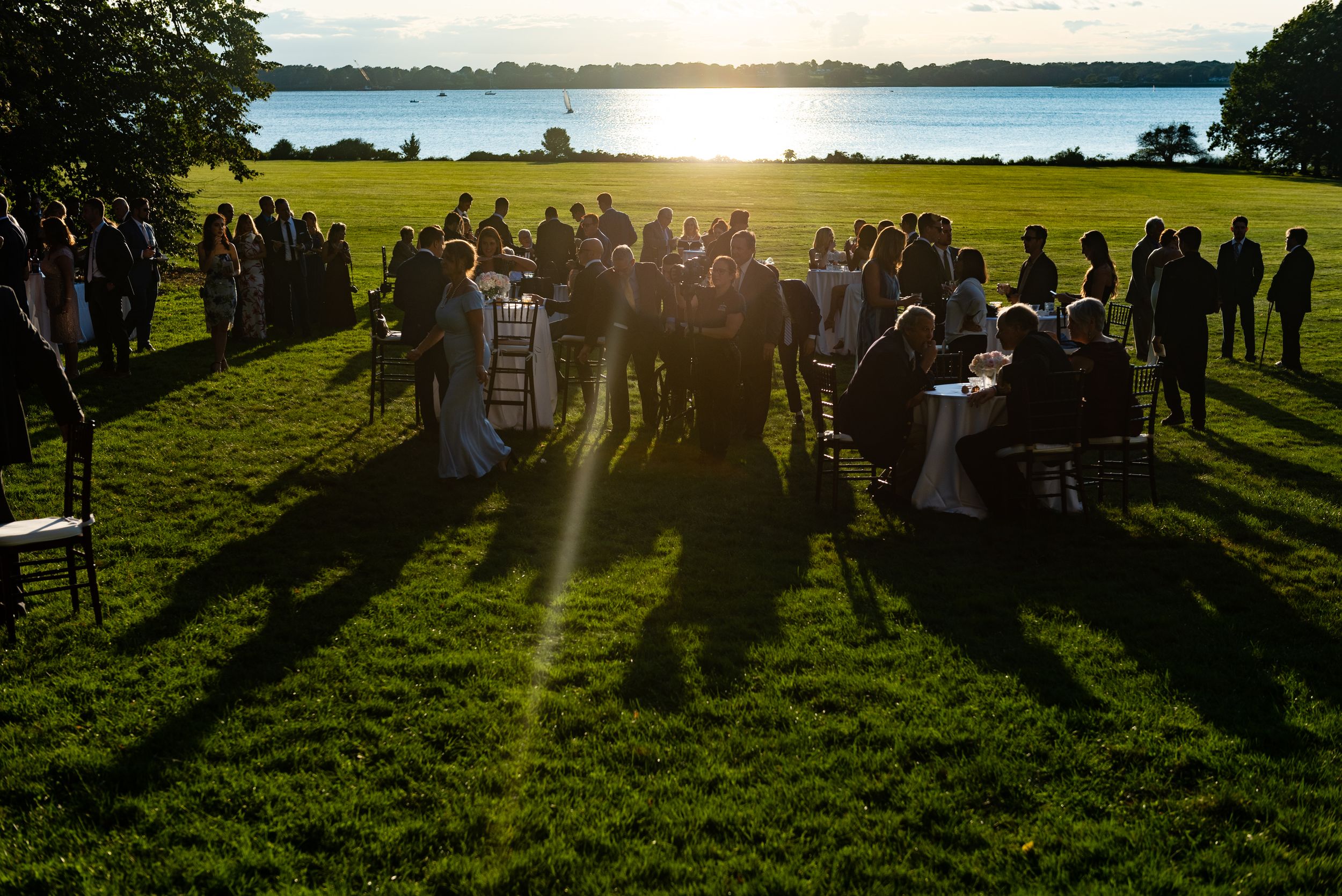 Romantic waterfront wedding at Blithewold Mansion & Gardens. Authentic moments captured at this historic Bristol, RI arboretum and estate.